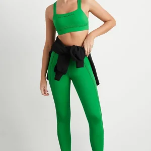 Best Sale Aje ATHLETICA Braided Hem Sports Bra 324 Vivid Green