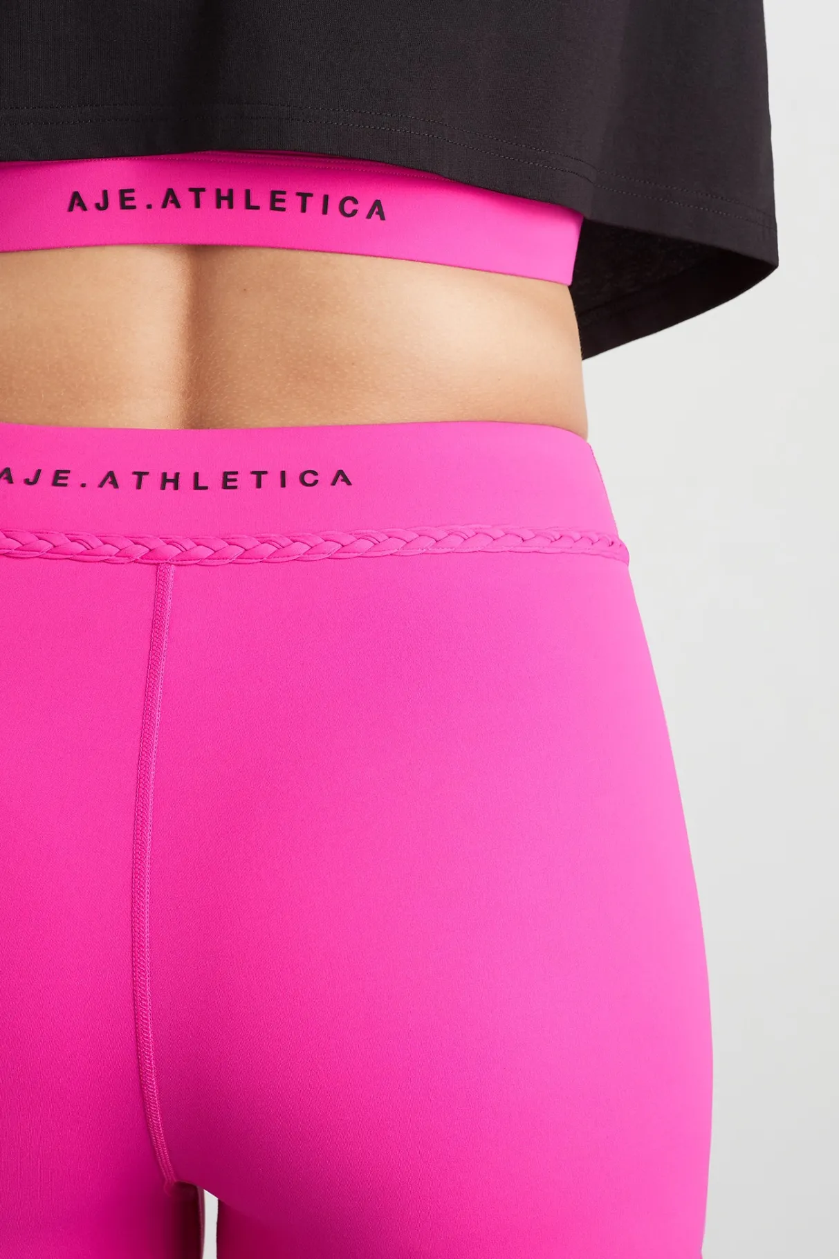braided_shorts__13-1.webp Discount Aje ATHLETICA Braided Shorts 630 Bright Fuchsia