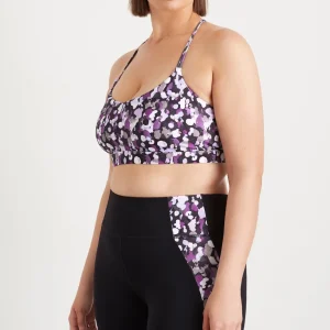 Sale Aje ATHLETICA Braided Strappy Sports Bra 334 Lavender Painted Freeform