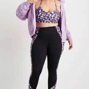 Sale Aje ATHLETICA Braided Strappy Sports Bra 334 Lavender Painted Freeform
