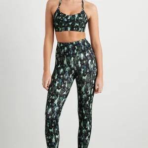 Cheap Aje ATHLETICA Braided Strappy Sports Bra 334 Green Painted Freeform