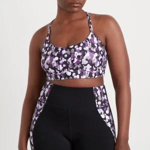 Sale Aje ATHLETICA Braided Strappy Sports Bra 334 Lavender Painted Freeform