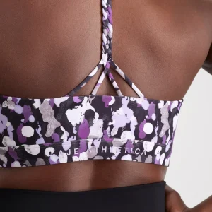 Sale Aje ATHLETICA Braided Strappy Sports Bra 334 Lavender Painted Freeform