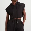 Best Aje ATHLETICA Braided Terry Crop Hoodie 402 Black
