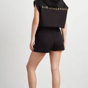 Best Aje ATHLETICA Braided Terry Crop Hoodie 402 Black