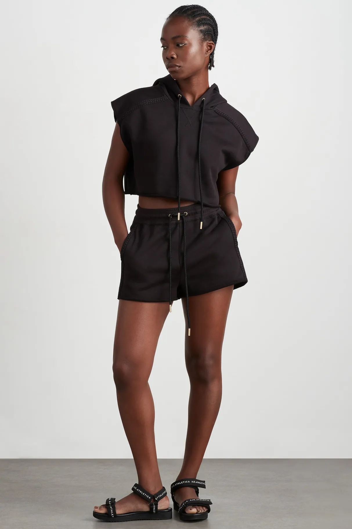 braided_terry_crop_hoodie__2.webp Best Aje ATHLETICA Braided Terry Crop Hoodie 402 Black