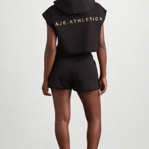 Best Aje ATHLETICA Braided Terry Crop Hoodie 402 Black