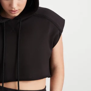 Best Aje ATHLETICA Braided Terry Crop Hoodie 402 Black