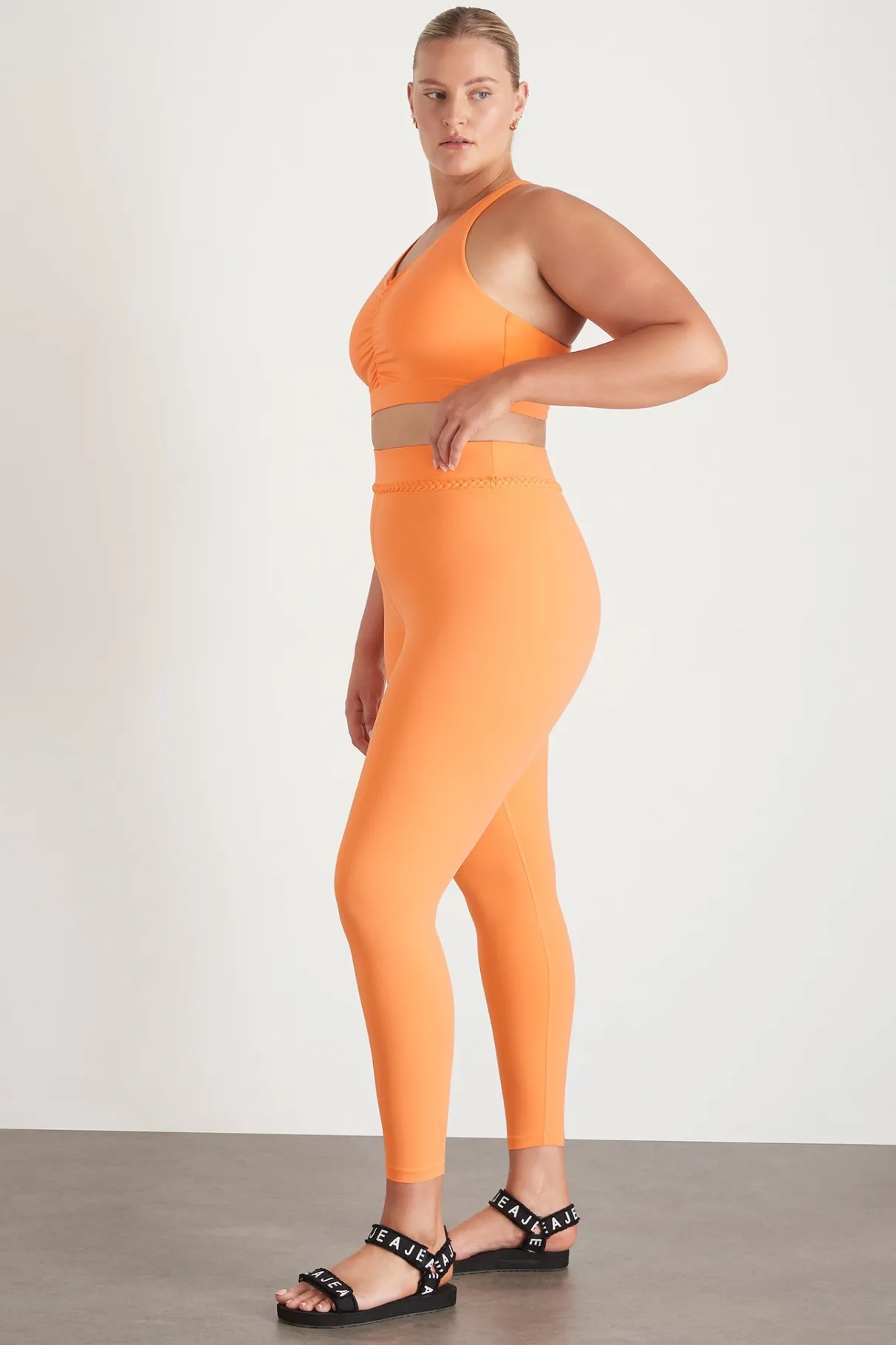 braided_waist_legging__13.webp Cheap Aje ATHLETICA Braided Waist Legging 232 Soft Apricot