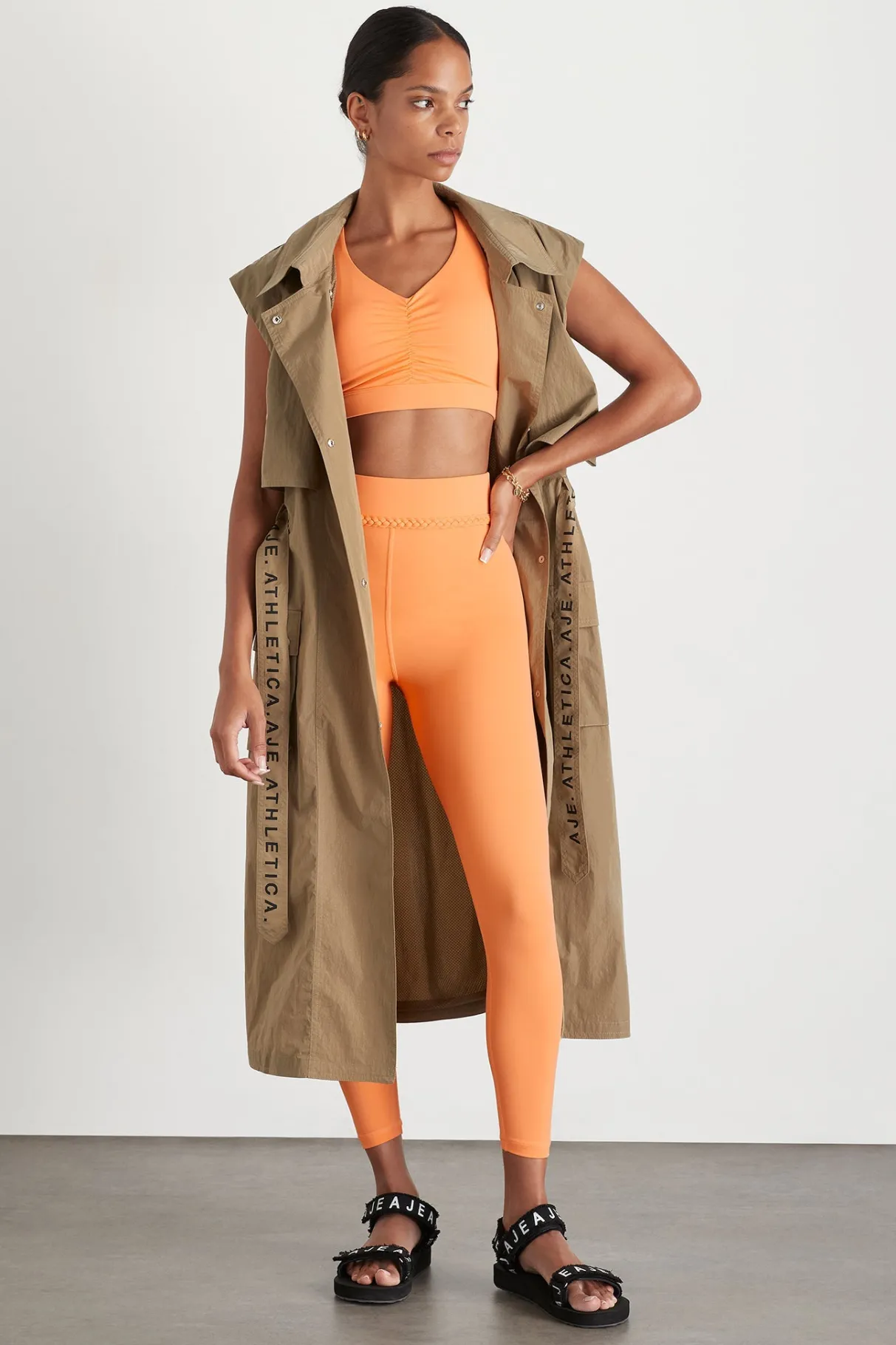 braided_waist_legging__5.webp Cheap Aje ATHLETICA Braided Waist Legging 232 Soft Apricot