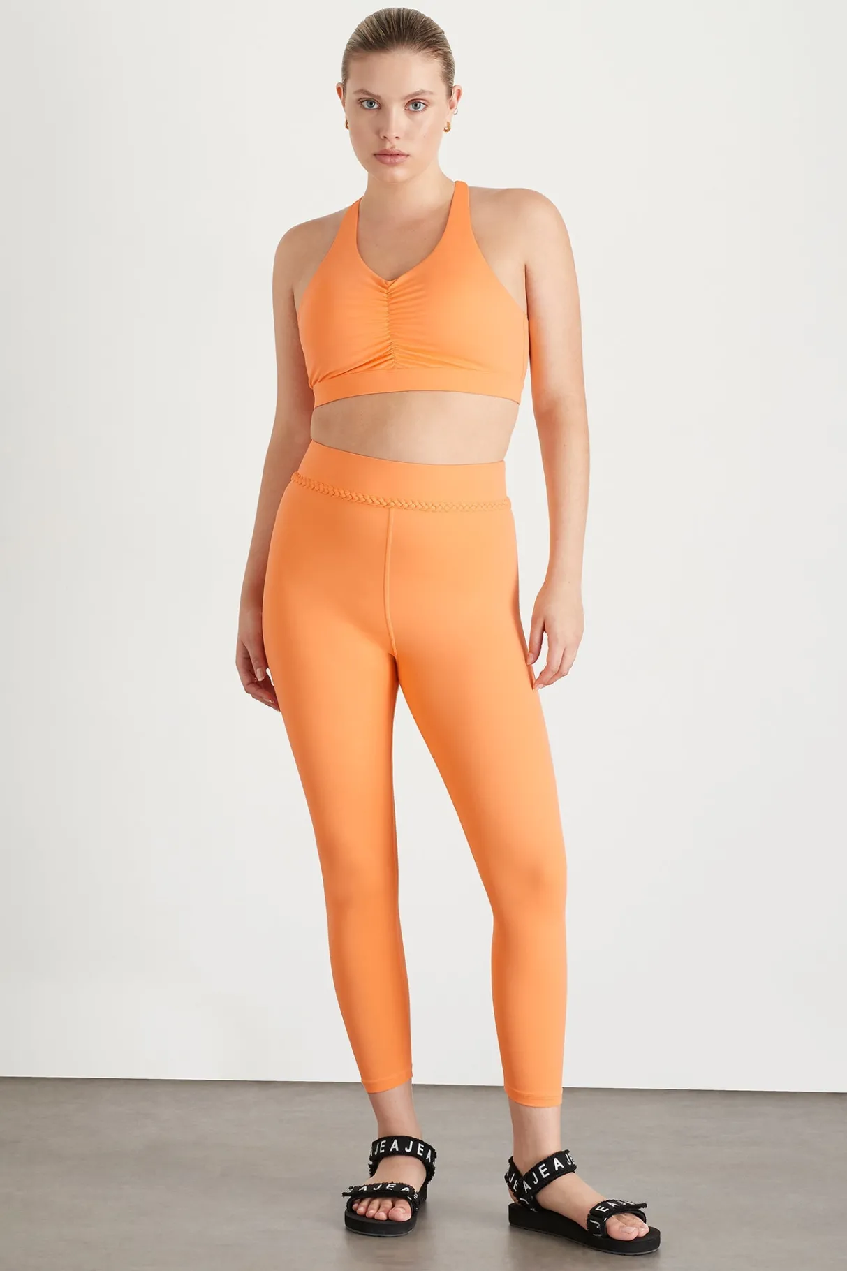 braided_waist_legging__6.webp Cheap Aje ATHLETICA Braided Waist Legging 232 Soft Apricot