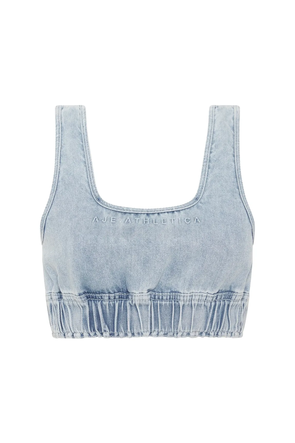 bubble_classic_logo_sports_bra__1.webp Best Sale Aje ATHLETICA Bubble Classic Logo Sports Bra 306 Chambray Blue