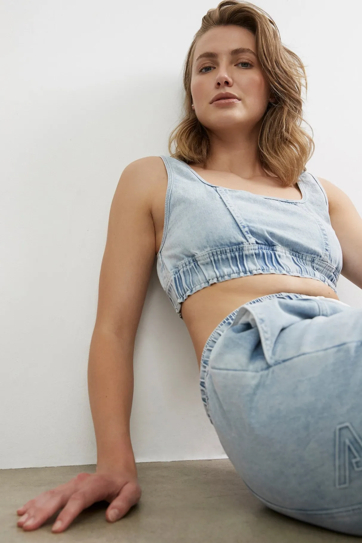bubble_classic_logo_sports_bra__4.webp Best Sale Aje ATHLETICA Bubble Classic Logo Sports Bra 306 Chambray Blue