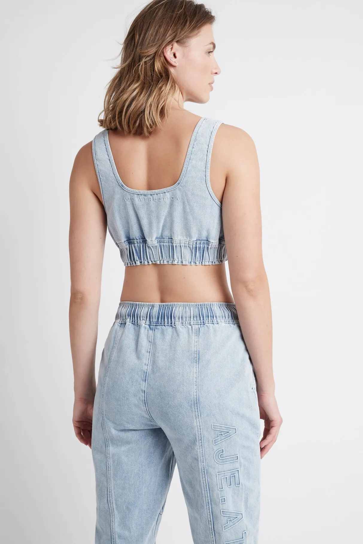 bubble_classic_logo_sports_bra__5.webp Best Sale Aje ATHLETICA Bubble Classic Logo Sports Bra 306 Chambray Blue