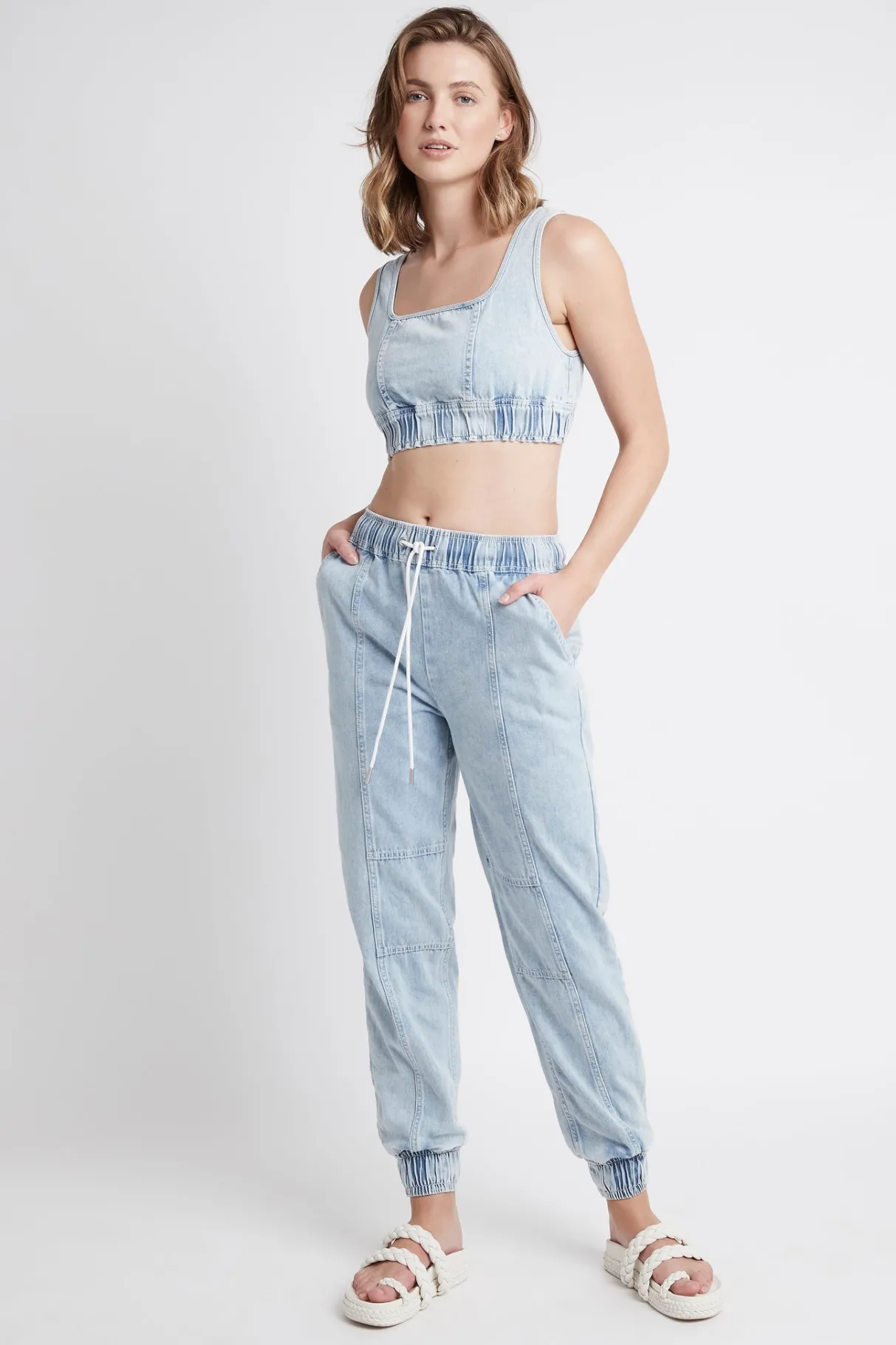 bubble_classic_logo_sports_bra__6.webp Best Sale Aje ATHLETICA Bubble Classic Logo Sports Bra 306 Chambray Blue