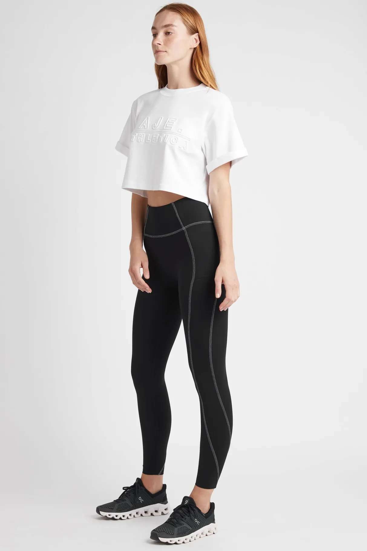 classic__legging__2.webp Clearance Aje ATHLETICA Classic 7/8 Legging 202 Black/White