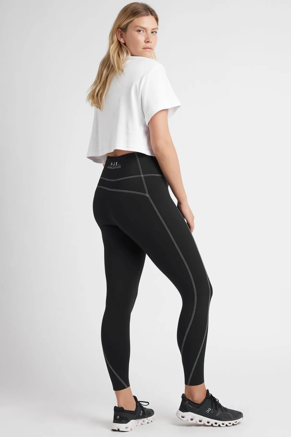 classic__legging__8.webp Clearance Aje ATHLETICA Classic 7/8 Legging 202 Black/White