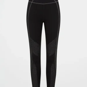New Aje ATHLETICA Classic Laser Cut Full Length Legging 202 Black/White