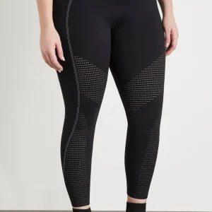 New Aje ATHLETICA Classic Laser Cut Full Length Legging 202 Black/White