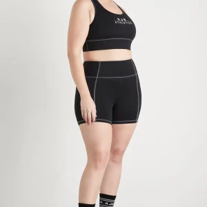 New Aje ATHLETICA Classic Logo Short Bike Shorts 605 Black/White