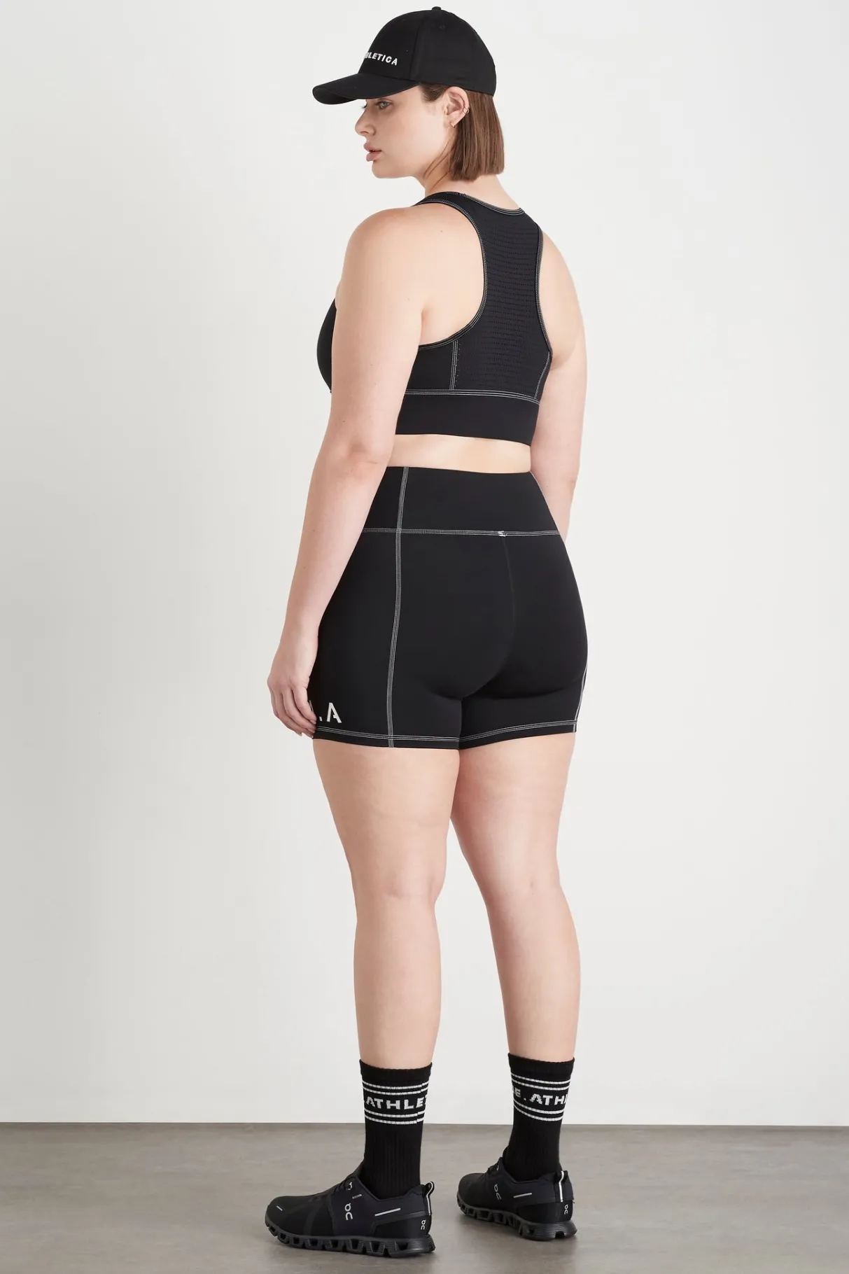 classic_logo_short_bike_shorts__14.webp New Aje ATHLETICA Classic Logo Short Bike Shorts 605 Black/White
