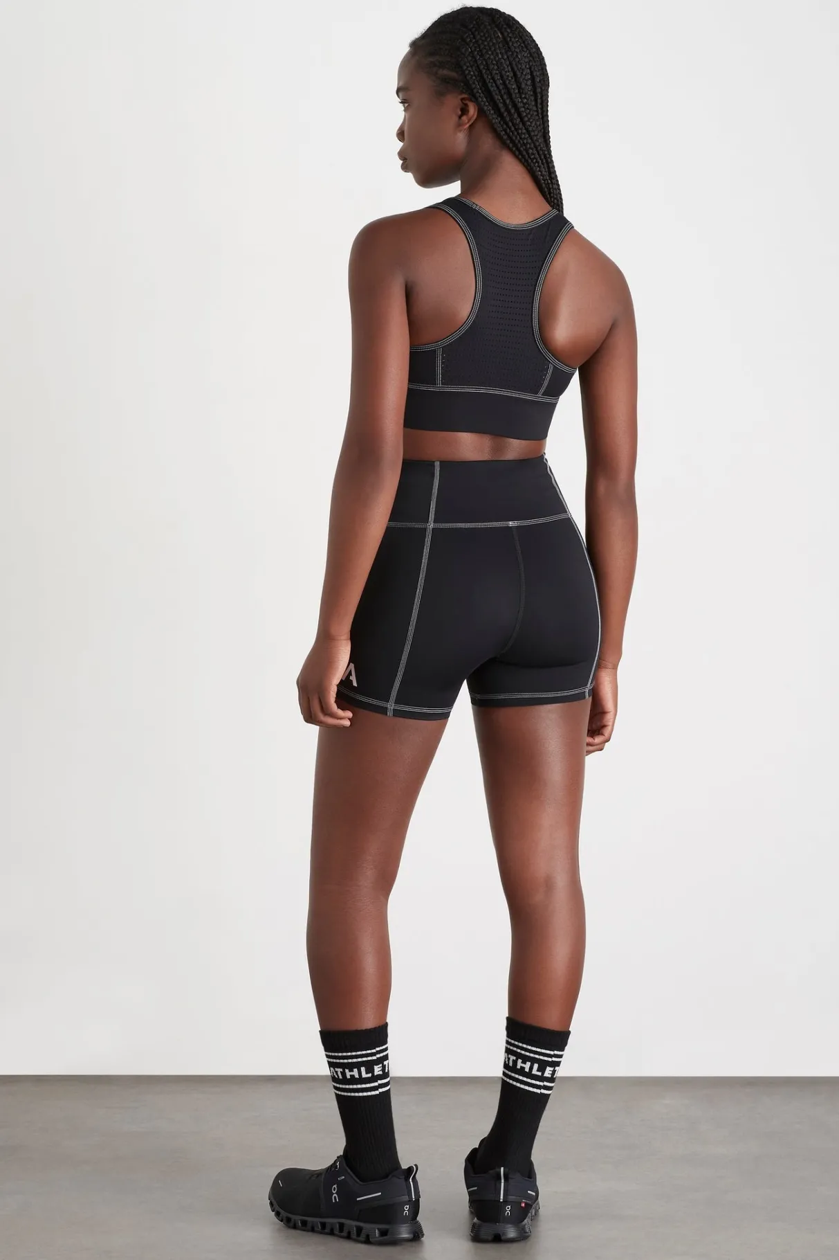 classic_logo_short_bike_shorts__5.webp New Aje ATHLETICA Classic Logo Short Bike Shorts 605 Black/White