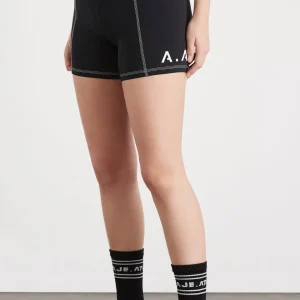 New Aje ATHLETICA Classic Logo Short Bike Shorts 605 Black/White