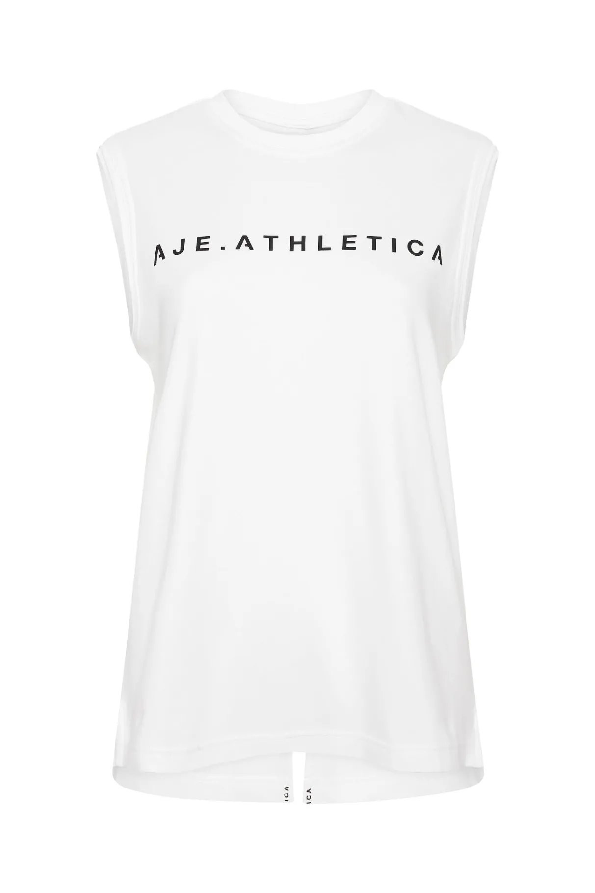 classic_logo_split_back_tank__1.webp Fashion Aje ATHLETICA Classic Logo Split Back Tank 111 White/Black