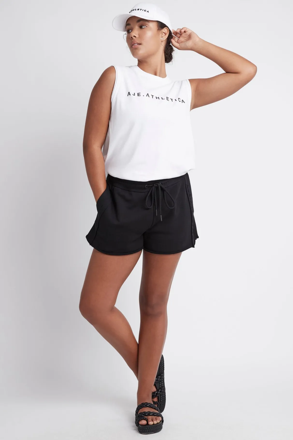 classic_logo_split_back_tank__10.webp Fashion Aje ATHLETICA Classic Logo Split Back Tank 111 White/Black