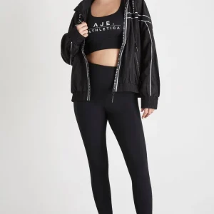 Shop Aje ATHLETICA Classic Logo Sports Bra 303 Black/White