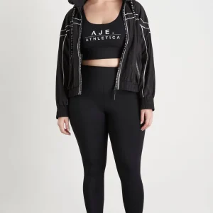 Shop Aje ATHLETICA Classic Logo Sports Bra 303 Black/White
