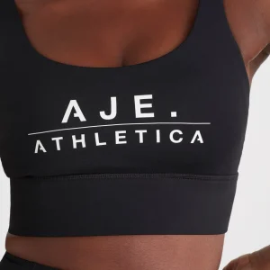 Shop Aje ATHLETICA Classic Logo Sports Bra 303 Black/White