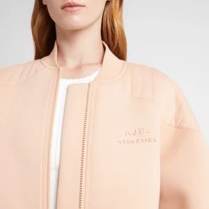 Sale Aje ATHLETICA Classic Spacer Knit Bomber Jacket 704 Sand