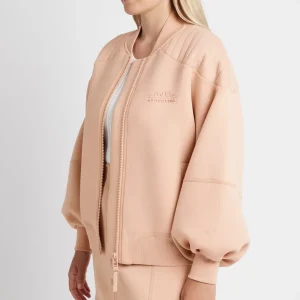Sale Aje ATHLETICA Classic Spacer Knit Bomber Jacket 704 Sand