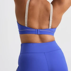 Flash Sale Aje ATHLETICA Classic Strap Sports Bra 362 Marine Blue Latte Beige
