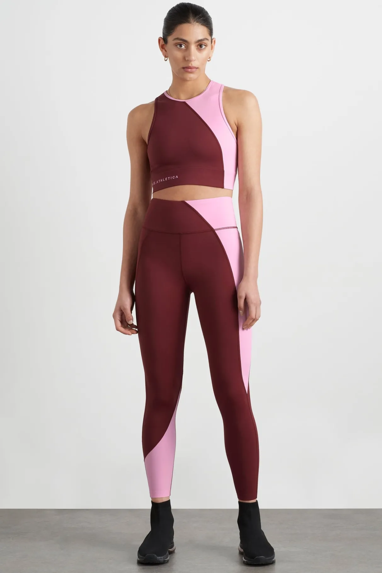 colour_block_crop_top__3-1.webp Store Aje ATHLETICA Colour Block Crop Top 336 Burnt Burgundy/Bonbon Pink