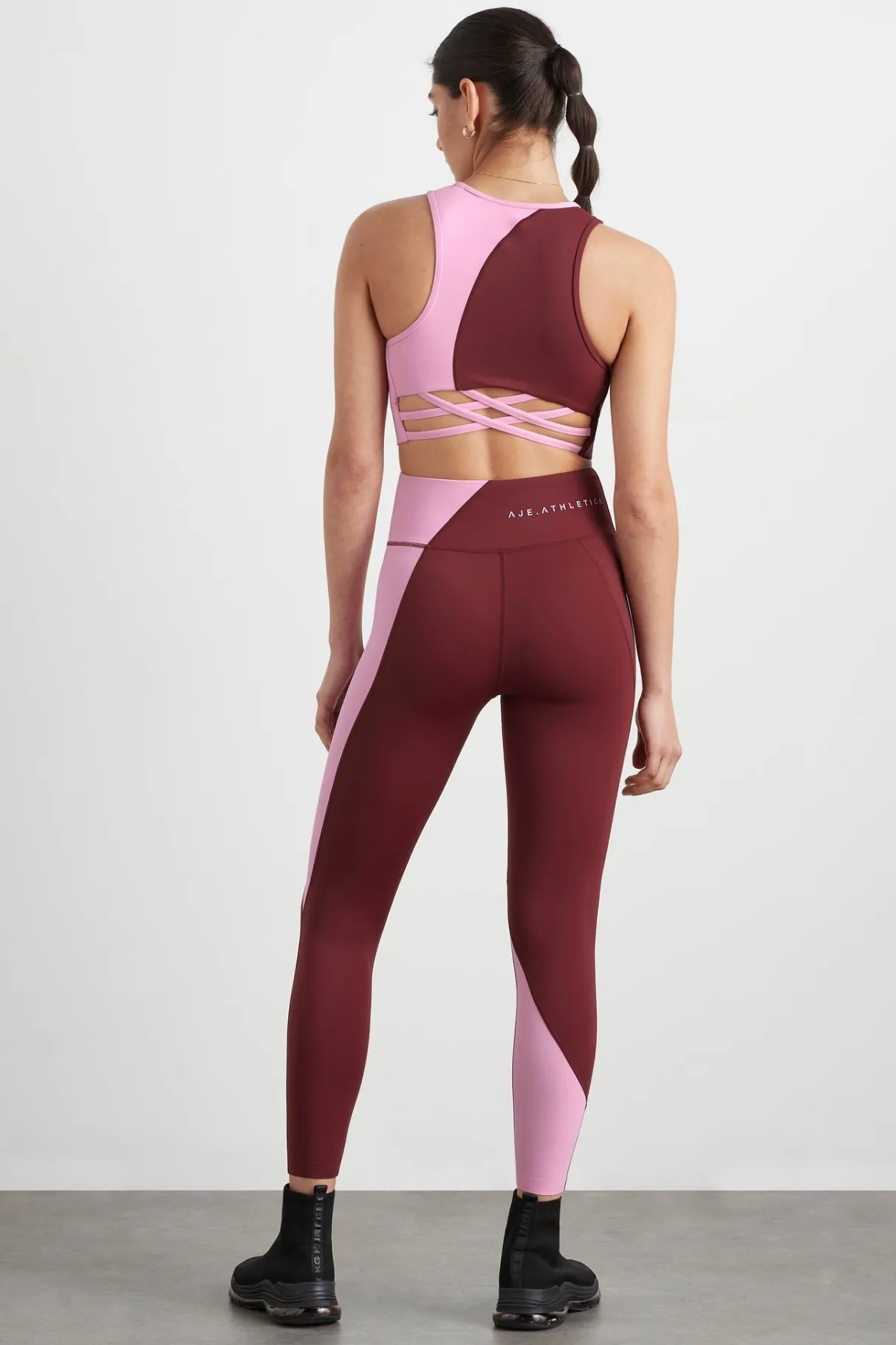 colour_block_crop_top__4-1.webp Store Aje ATHLETICA Colour Block Crop Top 336 Burnt Burgundy/Bonbon Pink