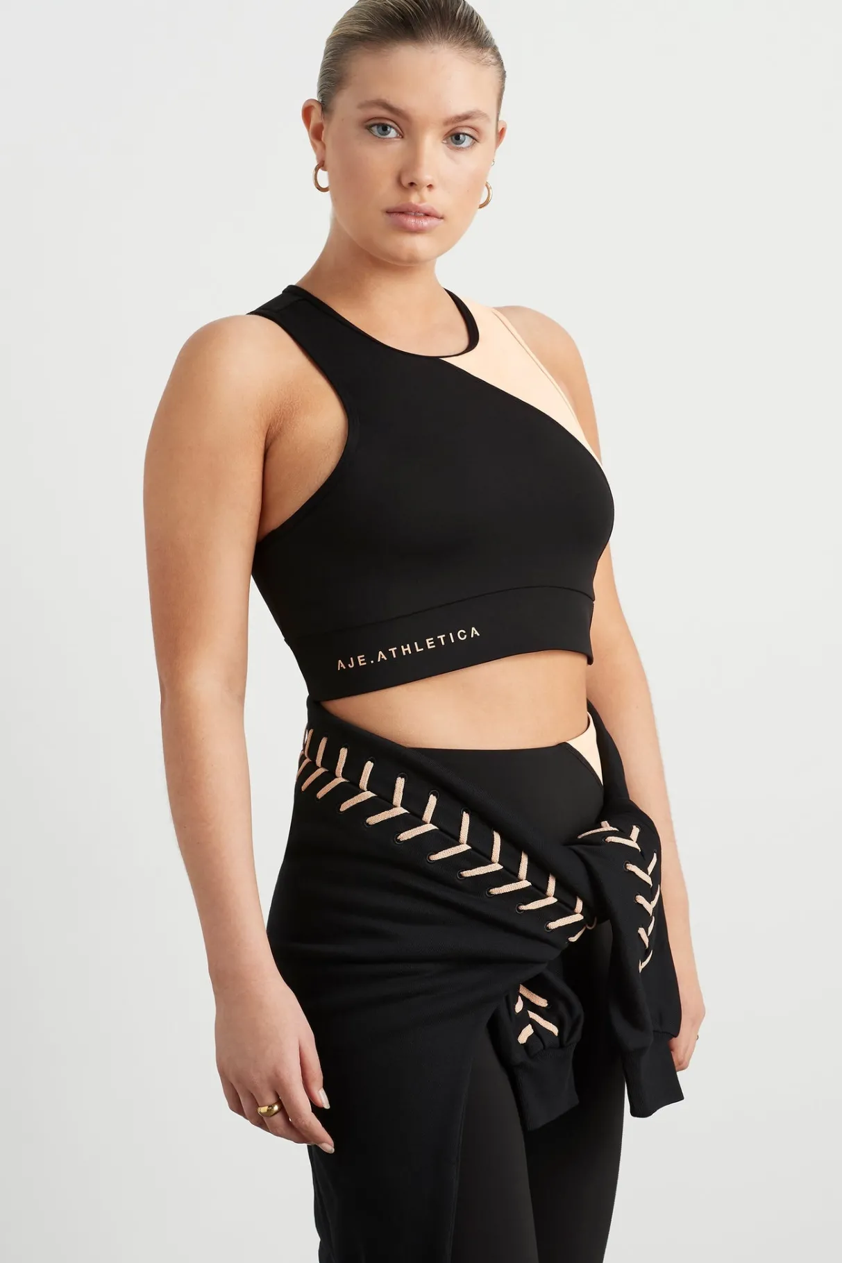 colour_block_crop_top__5.webp New Aje ATHLETICA Colour Block Crop Top 336 Black/Beige