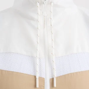 Best Aje ATHLETICA Colour Block Cropped Jacket 787 White/Natural Tan