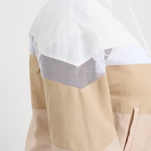 Best Aje ATHLETICA Colour Block Cropped Jacket 787 White/Natural Tan