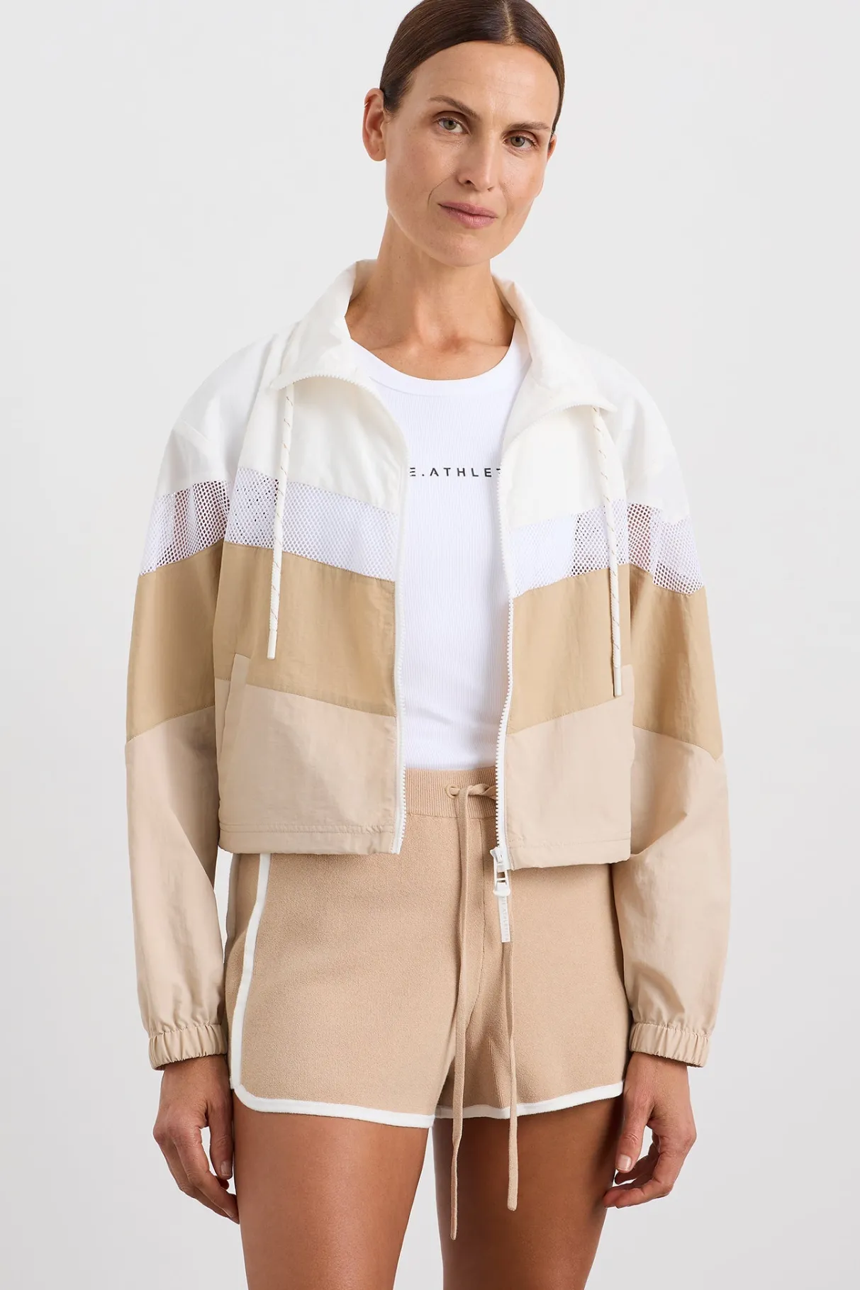 colour_block_cropped_jacket__2.webp Best Aje ATHLETICA Colour Block Cropped Jacket 787 White/Natural Tan