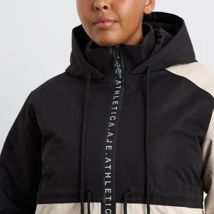Best Aje ATHLETICA Colour Block Long Jacket 731 Black / Moonstone Grey