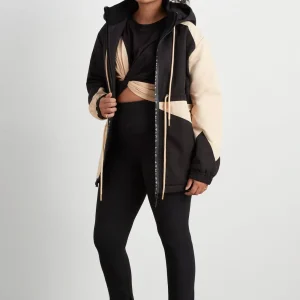 Best Sale Aje ATHLETICA Colour Block Long Jacket 731 Black/Beige