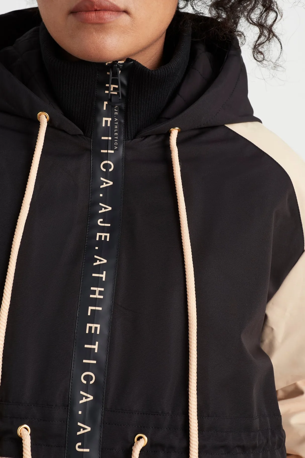 colour_block_long_jacket__13-1.webp Best Sale Aje ATHLETICA Colour Block Long Jacket 731 Black/Beige