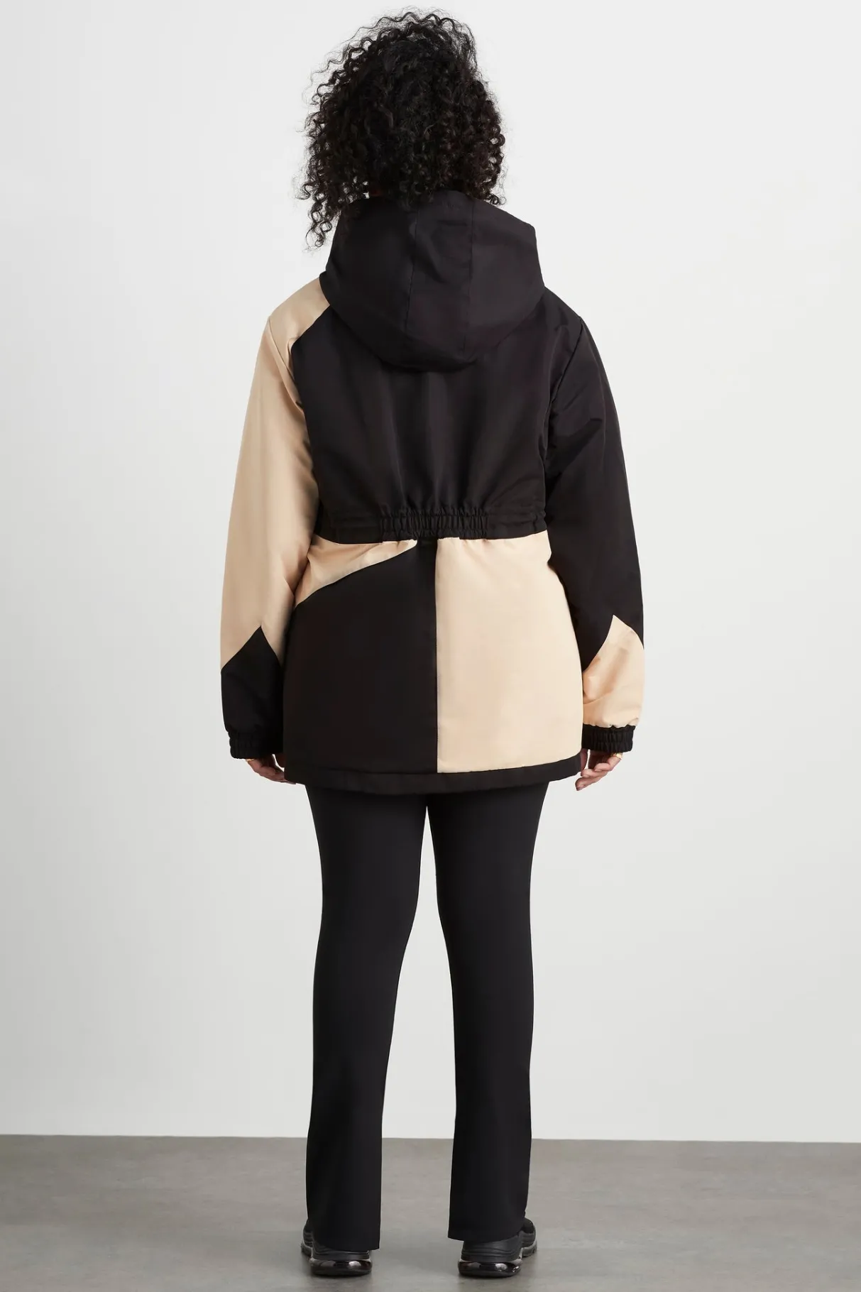 colour_block_long_jacket__14-1.webp Best Sale Aje ATHLETICA Colour Block Long Jacket 731 Black/Beige