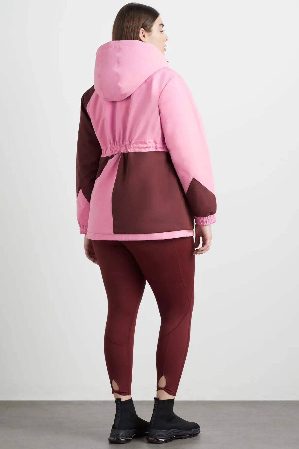 colour_block_long_jacket__14.webp Store Aje ATHLETICA Colour Block Long Jacket 731 Burnt Burgundy/Bonbon Pink