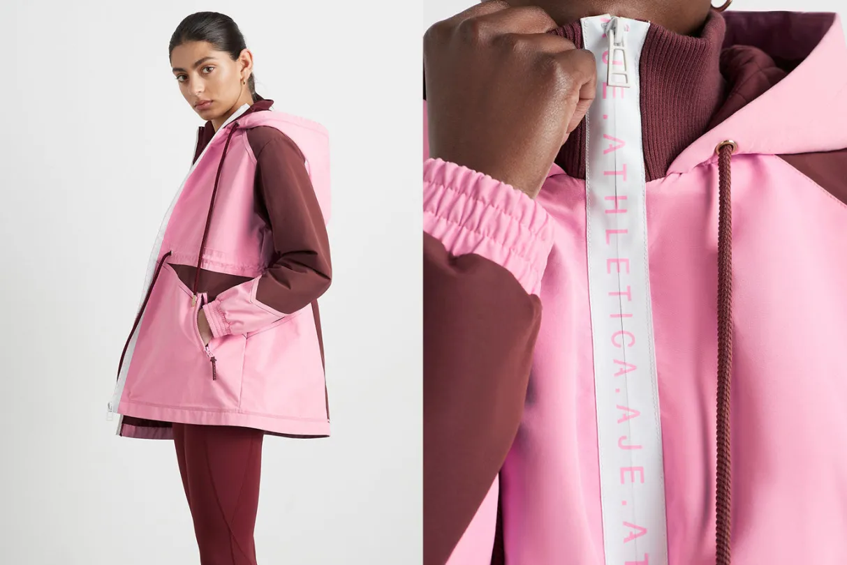 colour_block_long_jacket__15.webp Store Aje ATHLETICA Colour Block Long Jacket 731 Burnt Burgundy/Bonbon Pink