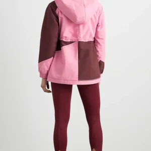 Store Aje ATHLETICA Colour Block Long Jacket 731 Burnt Burgundy/Bonbon Pink