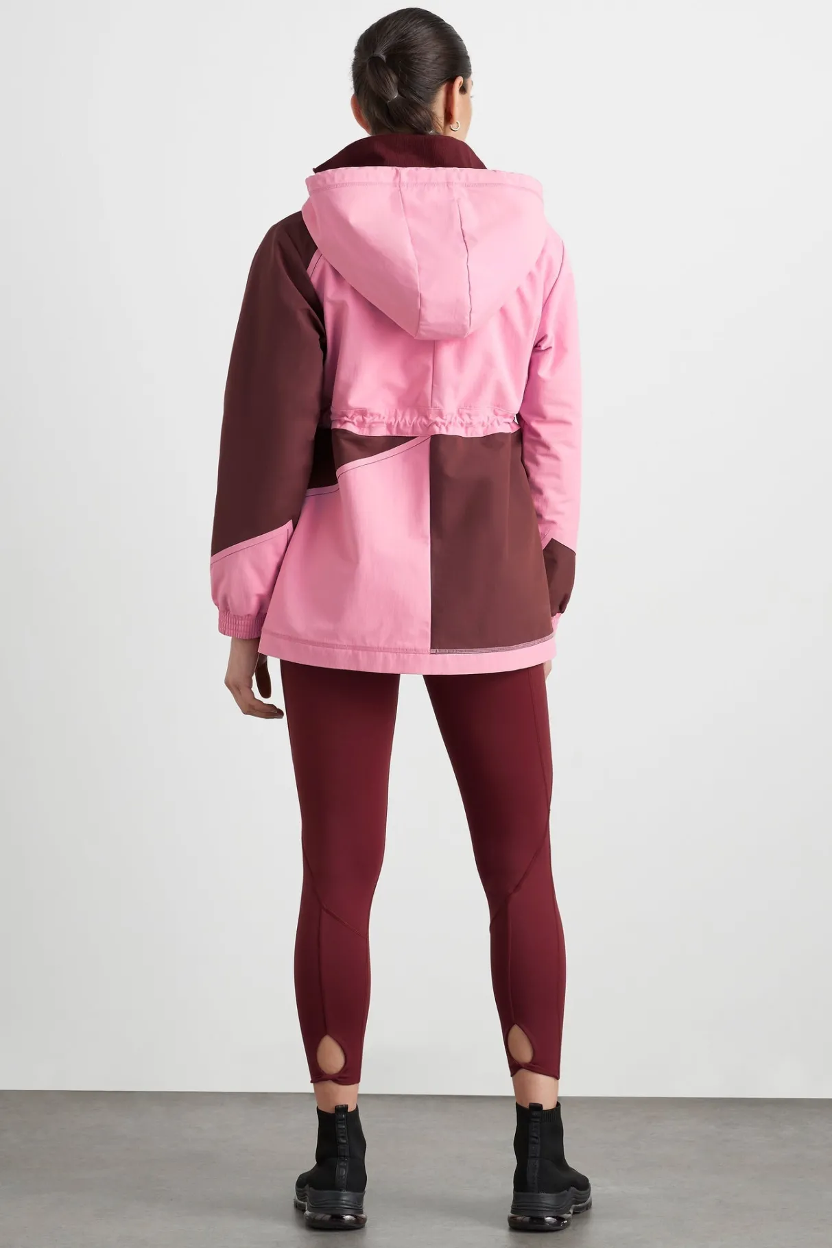 colour_block_long_jacket__4.webp Store Aje ATHLETICA Colour Block Long Jacket 731 Burnt Burgundy/Bonbon Pink