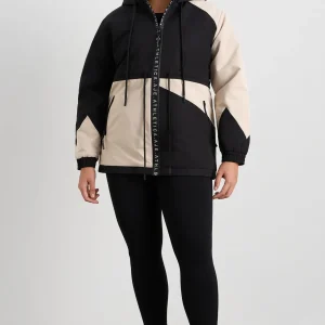 Best Aje ATHLETICA Colour Block Long Jacket 731 Black / Moonstone Grey